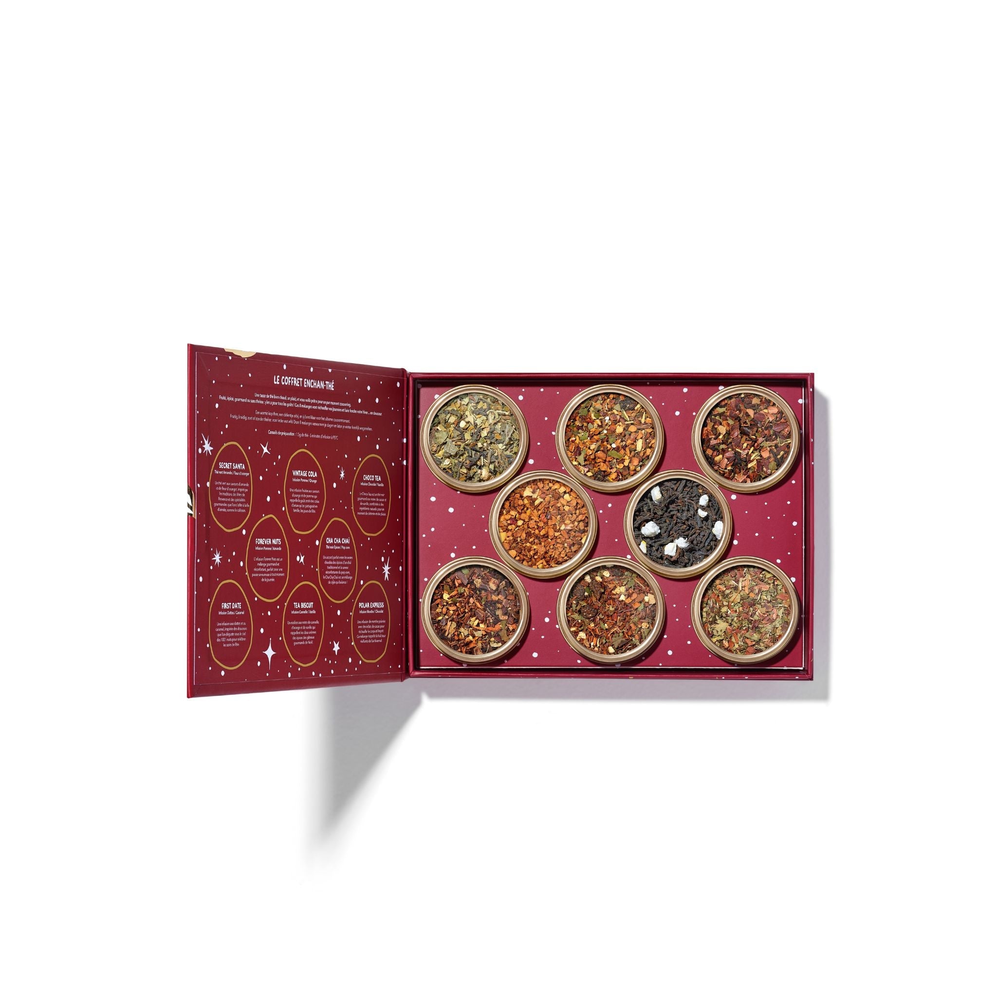 Coffret Enchan-thé - 8 boites de thés et infusions en vrac