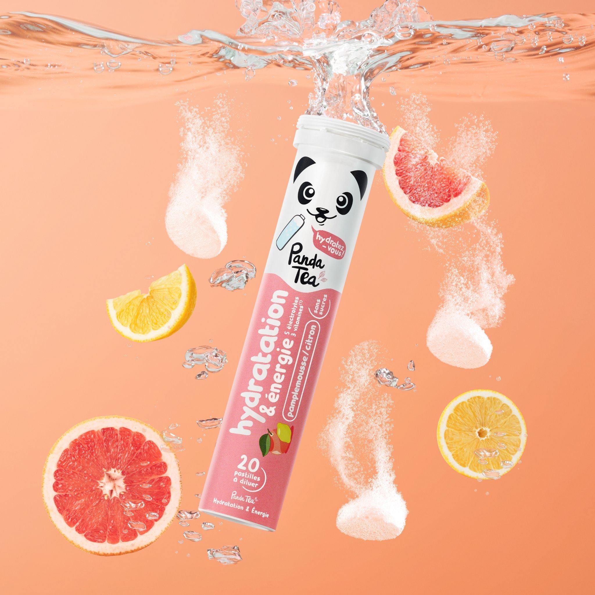 Pastilles Hydratation & Énergie - Pamplemousse-Citron