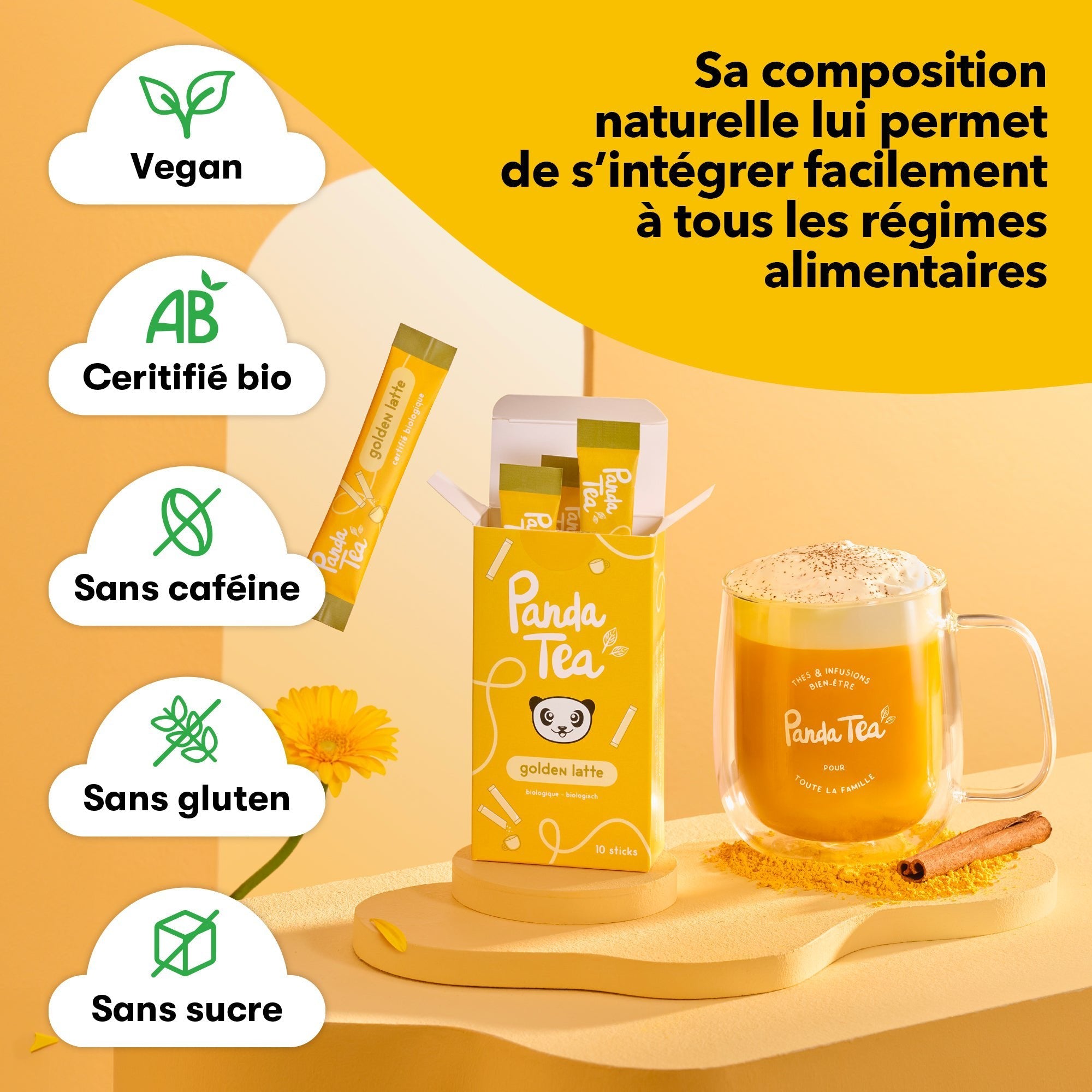 Golden Latte Bio en Sticks
