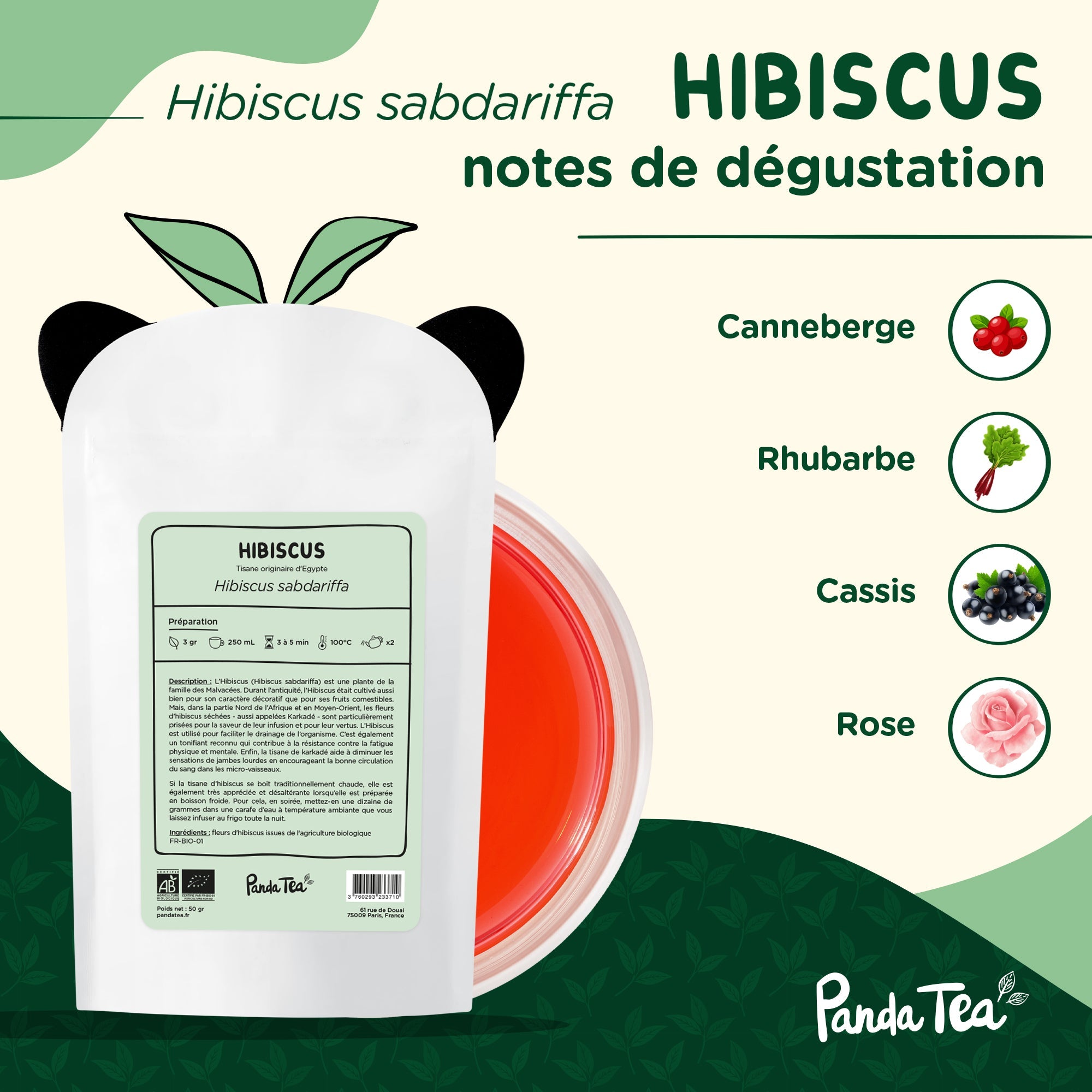 Fleurs d'Hibiscus Séchées Bio