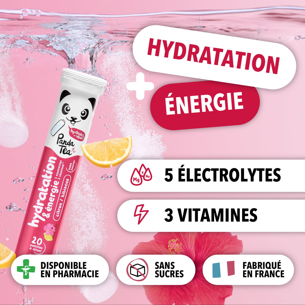 Pack duo - Pastilles Hydratation & Énergie : Citron-Passion et Hibiscus-Citron
