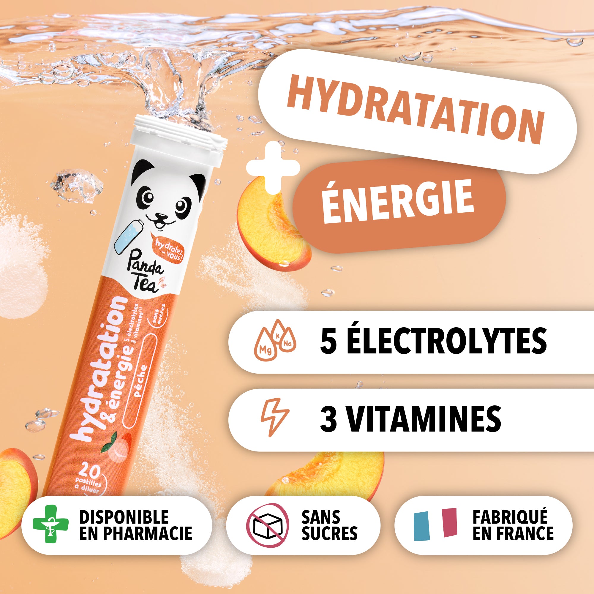 Pack Duo Pastilles Hydratation & Énergie : Pêche et Citron-Passion