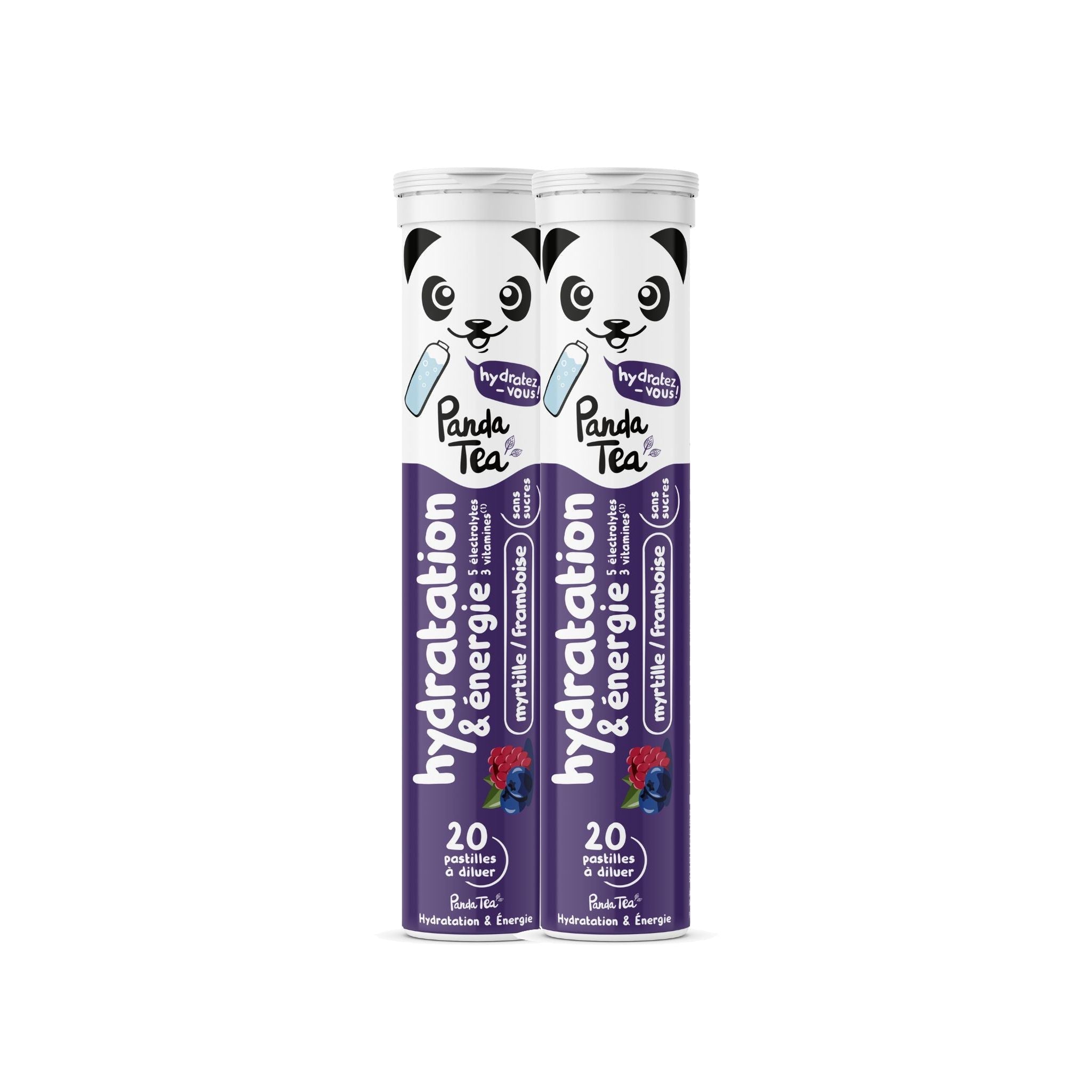 Pastilles Hydratation & Énergie - Myrtille-Framboise