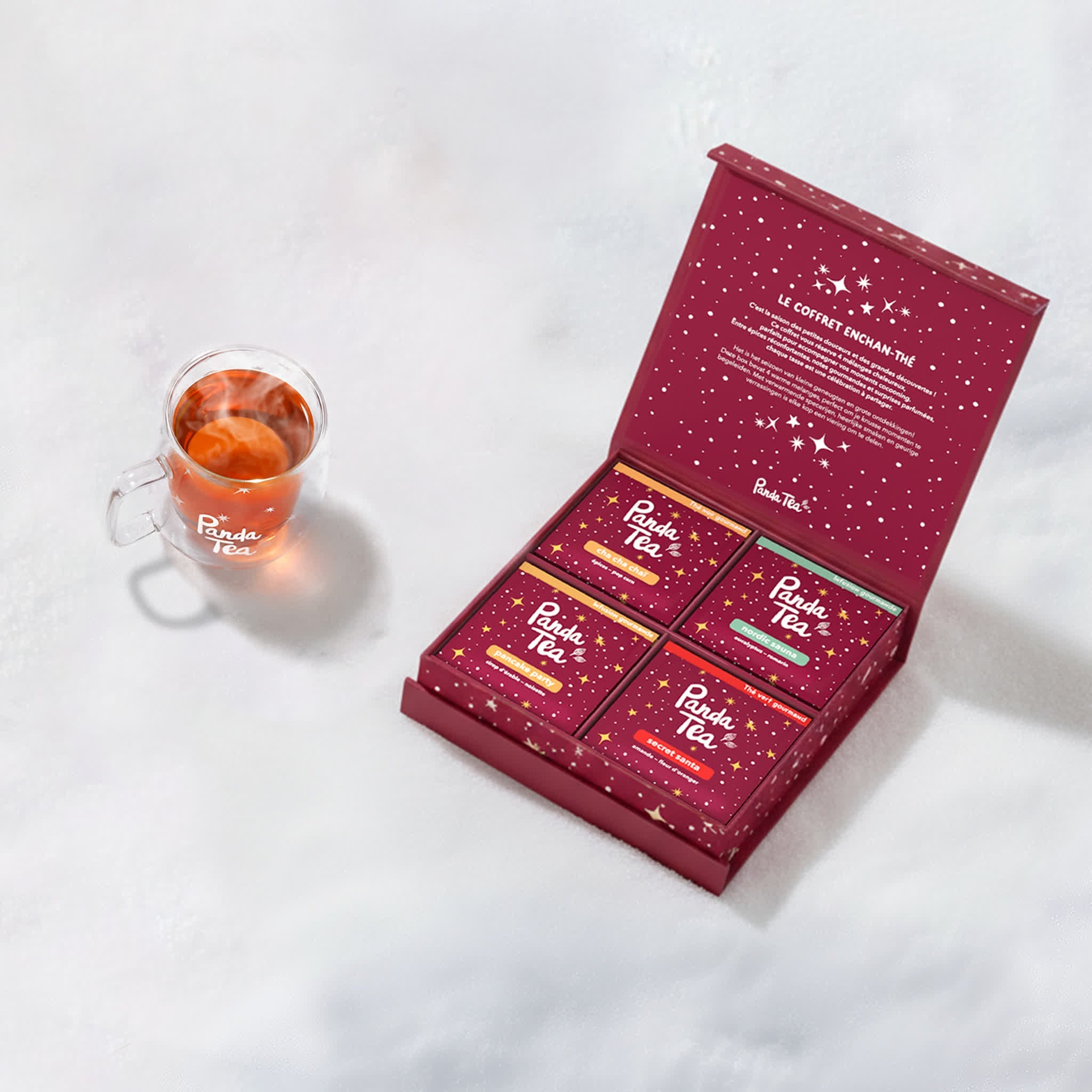 Coffret 20 sachets & Tasse de Noël en Verre