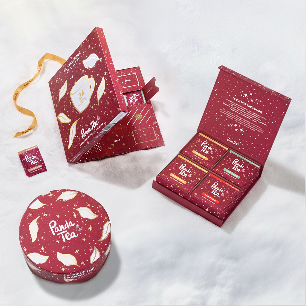 Calendrier de l'Avent, Coffret 20 Sachets & Roue Enchan-thé 36 sachets