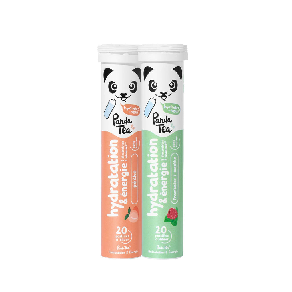 Pastilles Hydratation & Énergie : Pêche et Menthe-Framboise