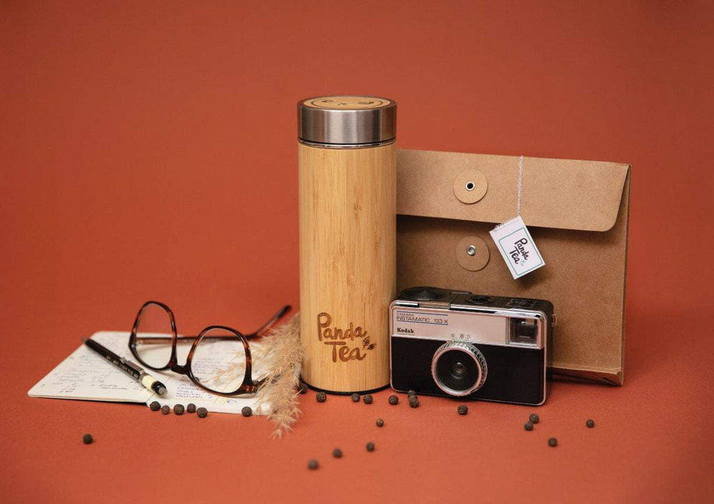 Thermos en Bambou avec Infuseur - 360 mL